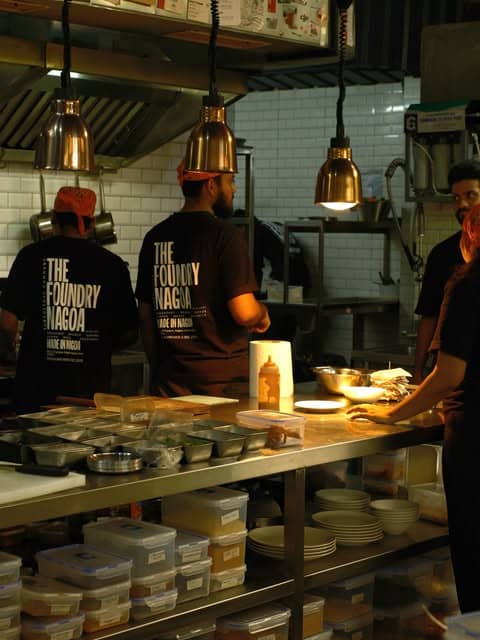 The crew at the pass mid-afternoon